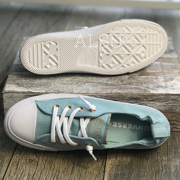 NWT Converse Ctas Shoreline OX Ocean Bliss W AUTHE - Picture 6 of 8